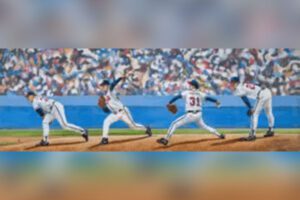 The Atlanta Braves Rotation Original Painting.